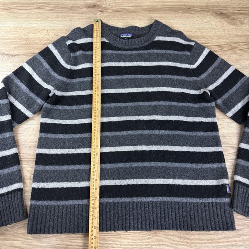 Vintage Patagonia gestreifter Strickpullover Wollmischung Rundhalsausschnitt Herren Large " - Bild 3 von 10