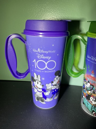 Walt Disney World Resort nachfüllbarer Becher Mickey & Friends türkis schnell befüllen 2 Tassen - Bild 2 von 12