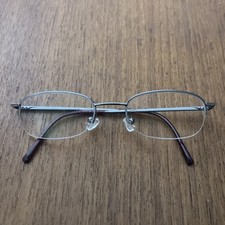 Yves Saint Lauren YSL Eyeglasses Frames Only 130 2095 6lb Italy Half Rim