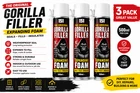 Gorilla Expanding Foam 500ml Gap Filler Insulation Sealant DIY Foam Filler