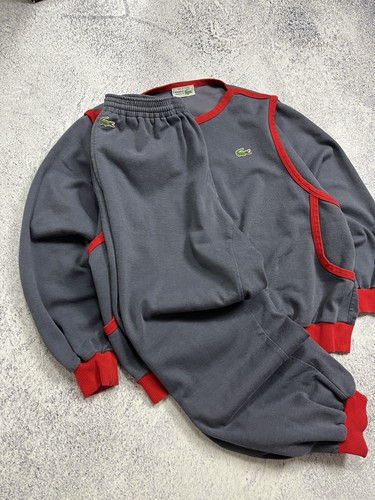 Vintage Chemise Lacoste Tracksuit Made In France Sweatshirt&Pants Hype Y2K Rare - Picture 5 of 23
