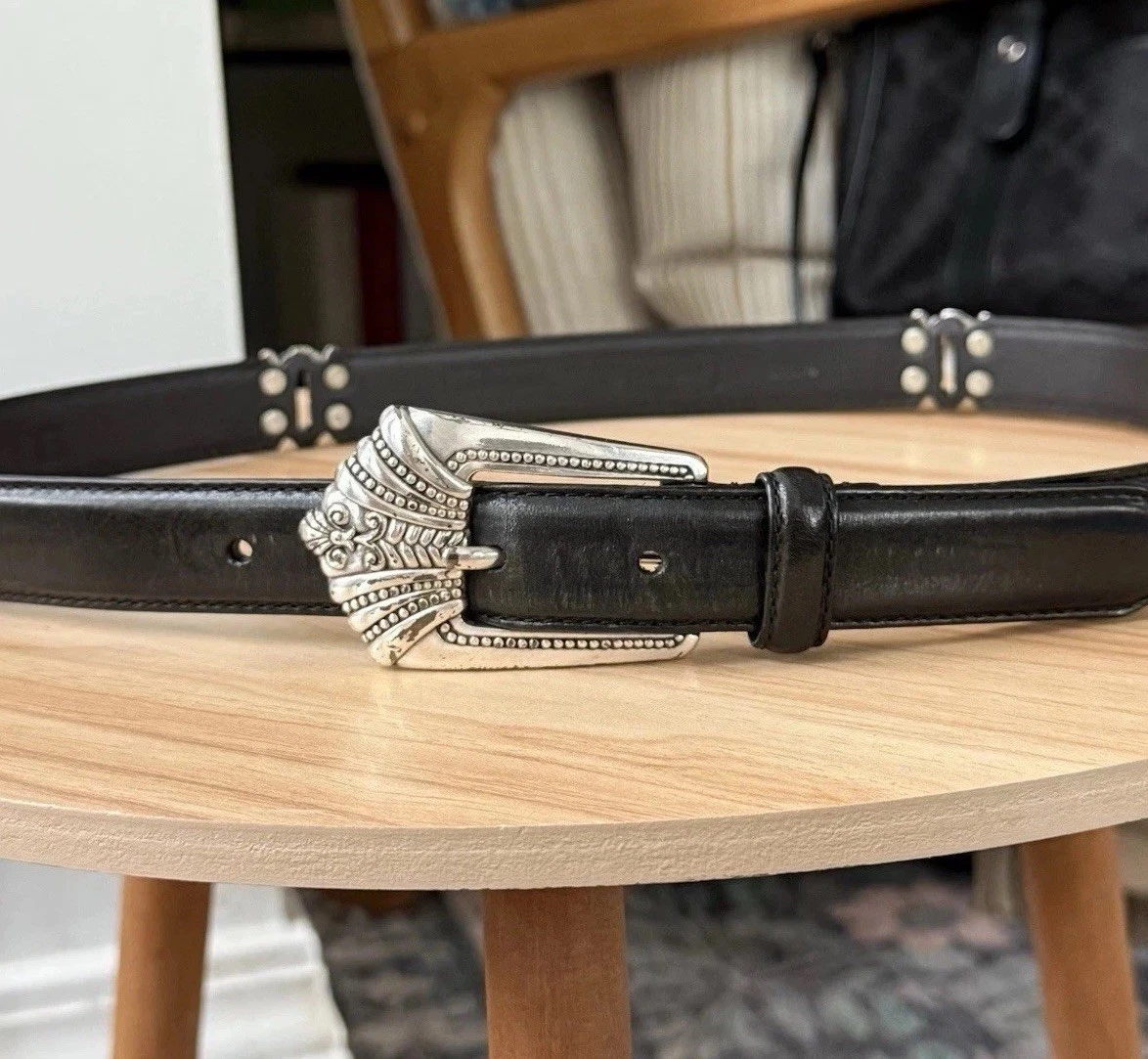 Fossil Leather Black Belts for Women for sale | eBay