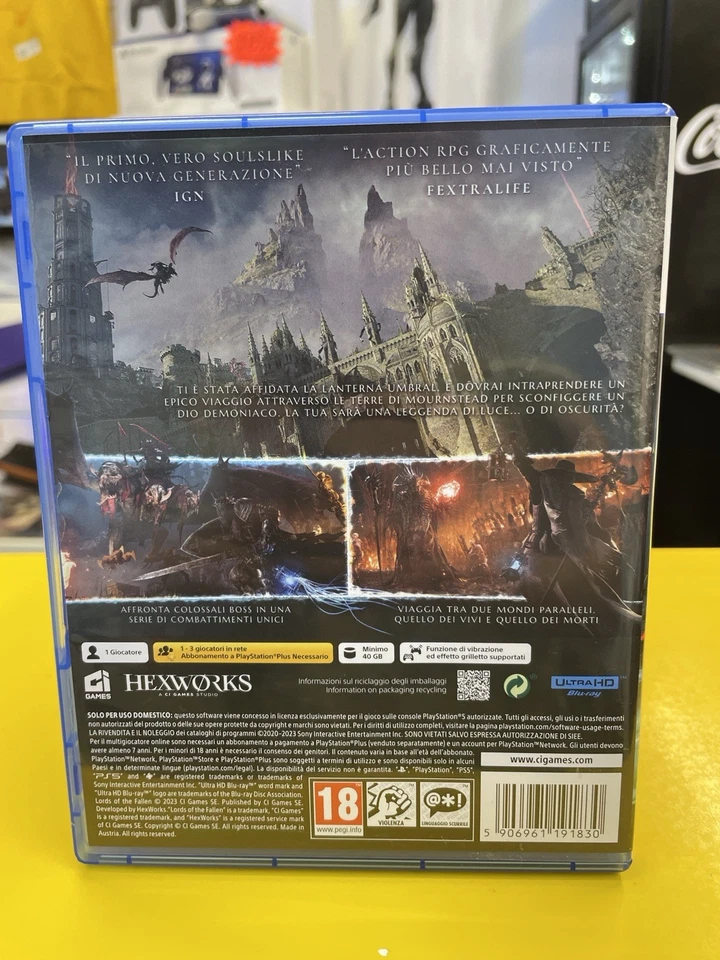 LORDS OF THE FALLEN PS5 VIDEOGIOCO PLAYSTATION 5 EU ITALIANO COME NUOVO, foto 2 di 2
