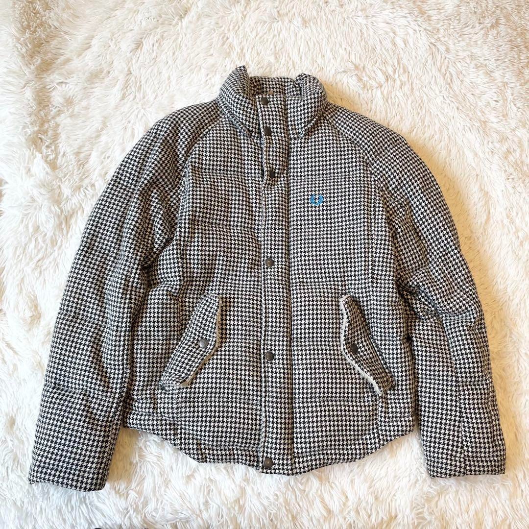 Fred Perry Houndstooth Quilted Down Jacket Men’s … - image 23