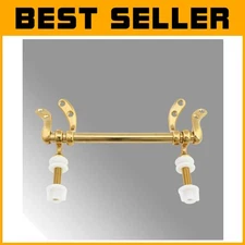 Premium Solid Brass Adjustable Toilet Seat Hinges - Reliable & Elegant Hardware