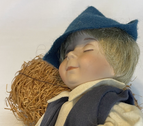 Muñeca de colección porcelana Little Boy azul Ashton Drake Gallery Wendy Lawton - Imagen 2 de 4