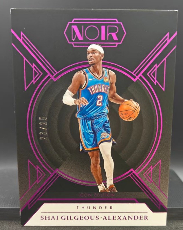 Shai Gilgeous-Alexander 2024-25 Panini Noir Icon Edition Purple 23/25 #74