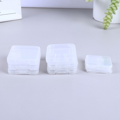 10Pcs Transparent SD TF CF Memory Card Storage Box Holder Box Protective Cas _pu - Zdjęcie 8 z 13