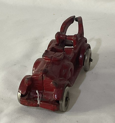 Vintage Gusseisen Freiluft Spielhalle rot Dienstwagen Abschleppwagen - Bild 3 von 7