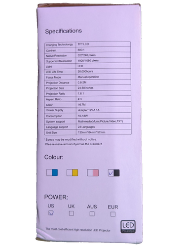 LED Projector High resolution - Picture 2 of 4