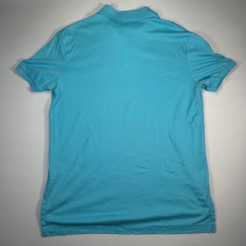 Polo Ralph Lauren Uomo Grande Pima Interlock Blu Turchese Polo - Foto 6 di 6