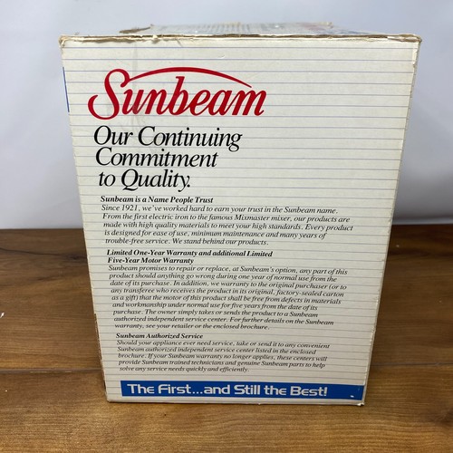 Sunbeam Oskar 14181 Küchenmaschine komplett mit Originalkarton getestet und funktionsfähig - Bild 4 von 24