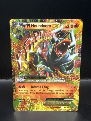 Pokémon M Houndoom EX 22/162 Breakthrough Holo