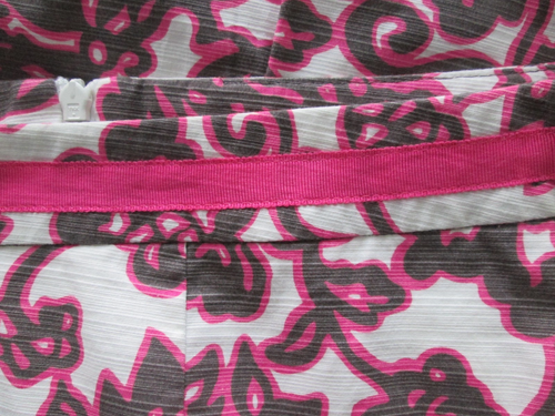 Boden Size 14R Cotton Elastane Pink Paisley Print Lined Straight Skirt NWOT - Picture 4 of 5