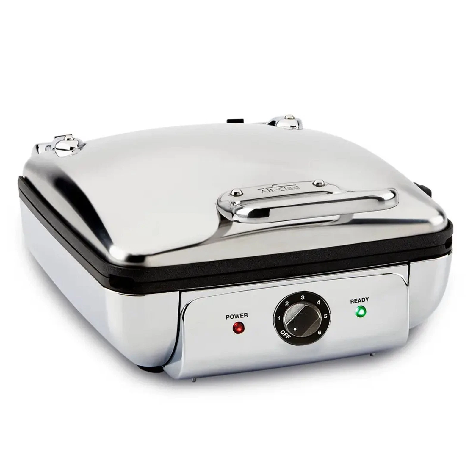 All Clad Stainless Steel 4-Slice Gourmet Waffle Maker WD822D51 *NEW* B891