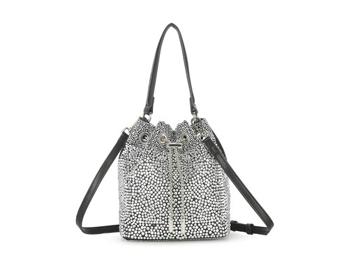 Women's Diamante Bucket Evening Sparkling Rhinestone Bucket Bag Evening Purse - Picture 7 of 7