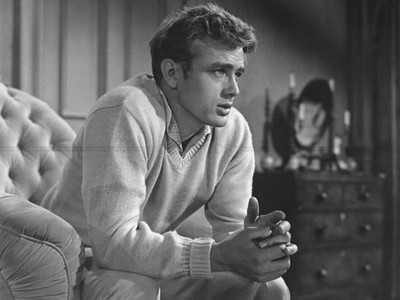 Foto James Dean - Cal Trask - Östlich von Eden (1955) - Schwarzweiß - 15x20