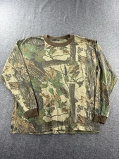 Vintage Realtree Camo Shirt M/L Long Sleeve USA Single Stich Pocket