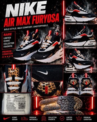 Size 11 - Nike Air Max Furyosa Leopard W