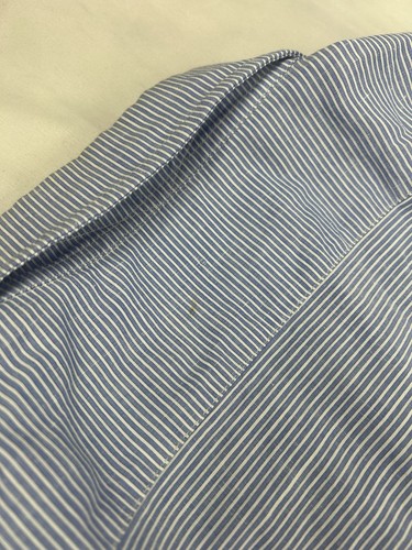 Mazzarelli Italy Green Stone Mens Shirt 2XL Mother of Pearl Buttons pale blue - Picture 12 of 22
