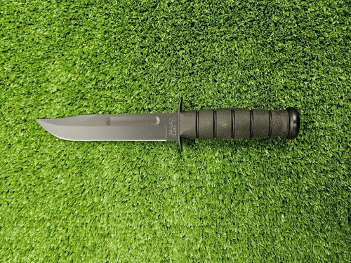 Ka-Bar Fighting Fixed Knife 7" Carbon Steel Blade Black Rubber Handle - KA1213 - Bild 1 von 2