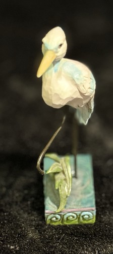 Enesco Jim Shore Heartwood Creek White Heron Stone Resin Figurine Rare - Picture 3 of 6