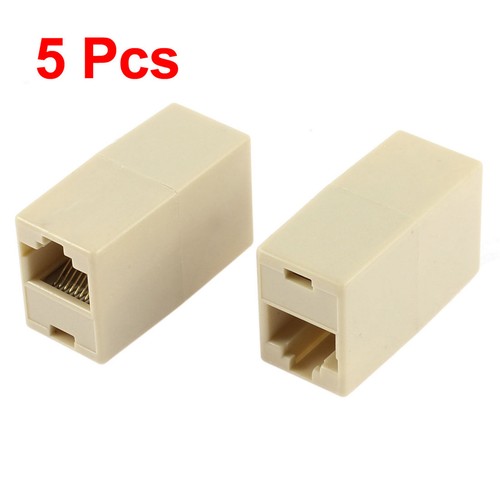 5pcs RJ45 8P8C hembra a hembra F/F cable de red acoplador conector de extensión - Imagen 3 de 6