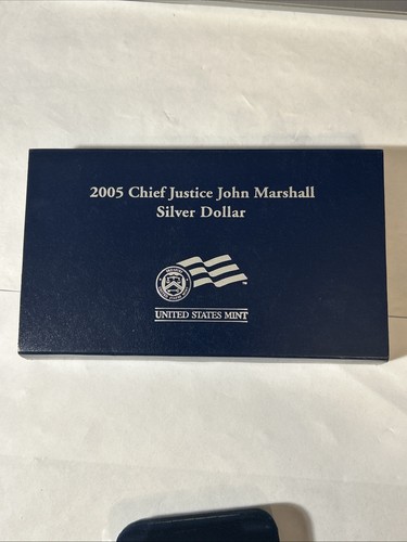 2005 Chief Justice John Marshall Proof Silver Dollar ~ w/Box & COA - Picture 4 of 4