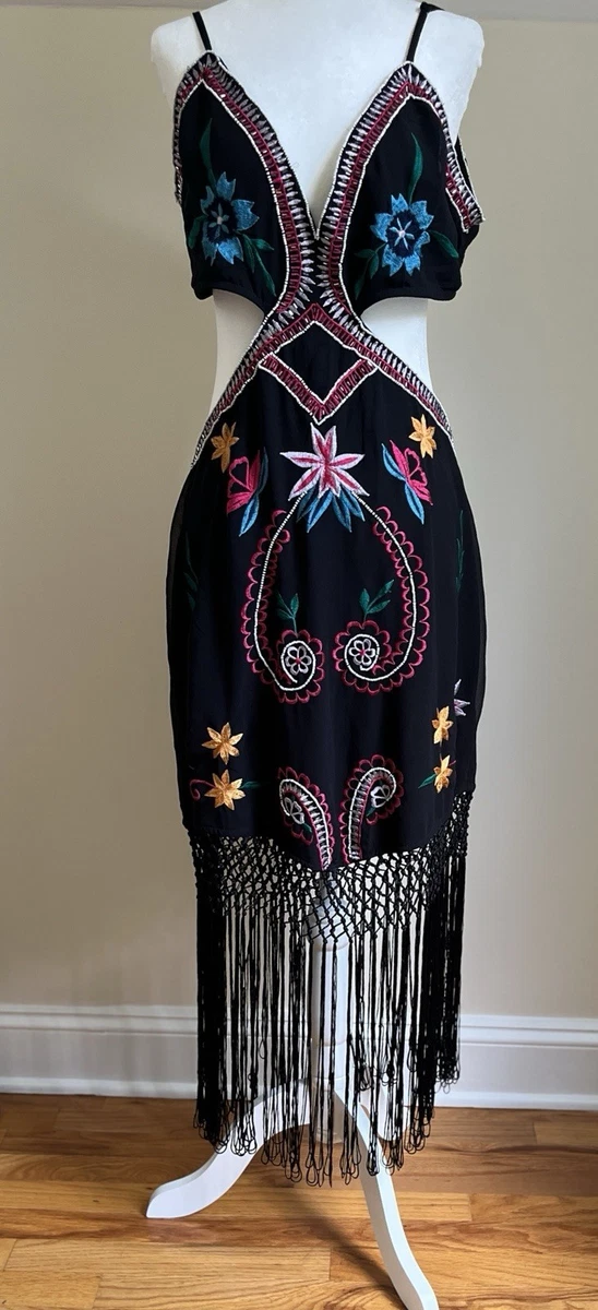 nasty gal cocktail dress Nasty Gal Women's Star & Heart Embellished Halter Neck Mini Dress in Nude
