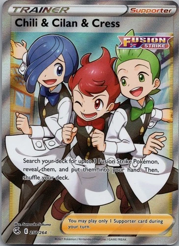 Chili & Cilan & Cress 258/264 SWSH08: Fusion Strike NM