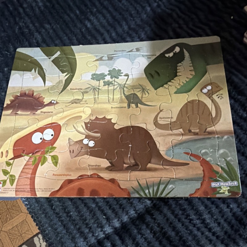 PlayMonster Dinosaur Preschool Puzzle 3-4 Years 2016 MPN 1803W0049317