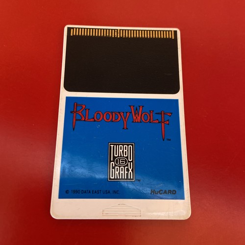 Bloody Wolf (TurboGrafx-16, 1990) Authentic HuCard Tested - Picture 1 of 2