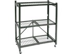 ORIGAMI RR3W 3-TIER FOLDABLE METAL SHELF - BLACK