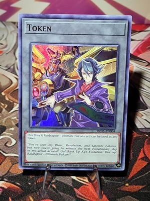 LEDE Token: Shay and Raidraptor - Ultimate Falcon TKN5-EN004 Super Rare NM 