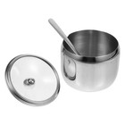 1 stück Salzzuckerpfeffer-Gewürz-Container mit Deckel Küchenutensilien (Silber)