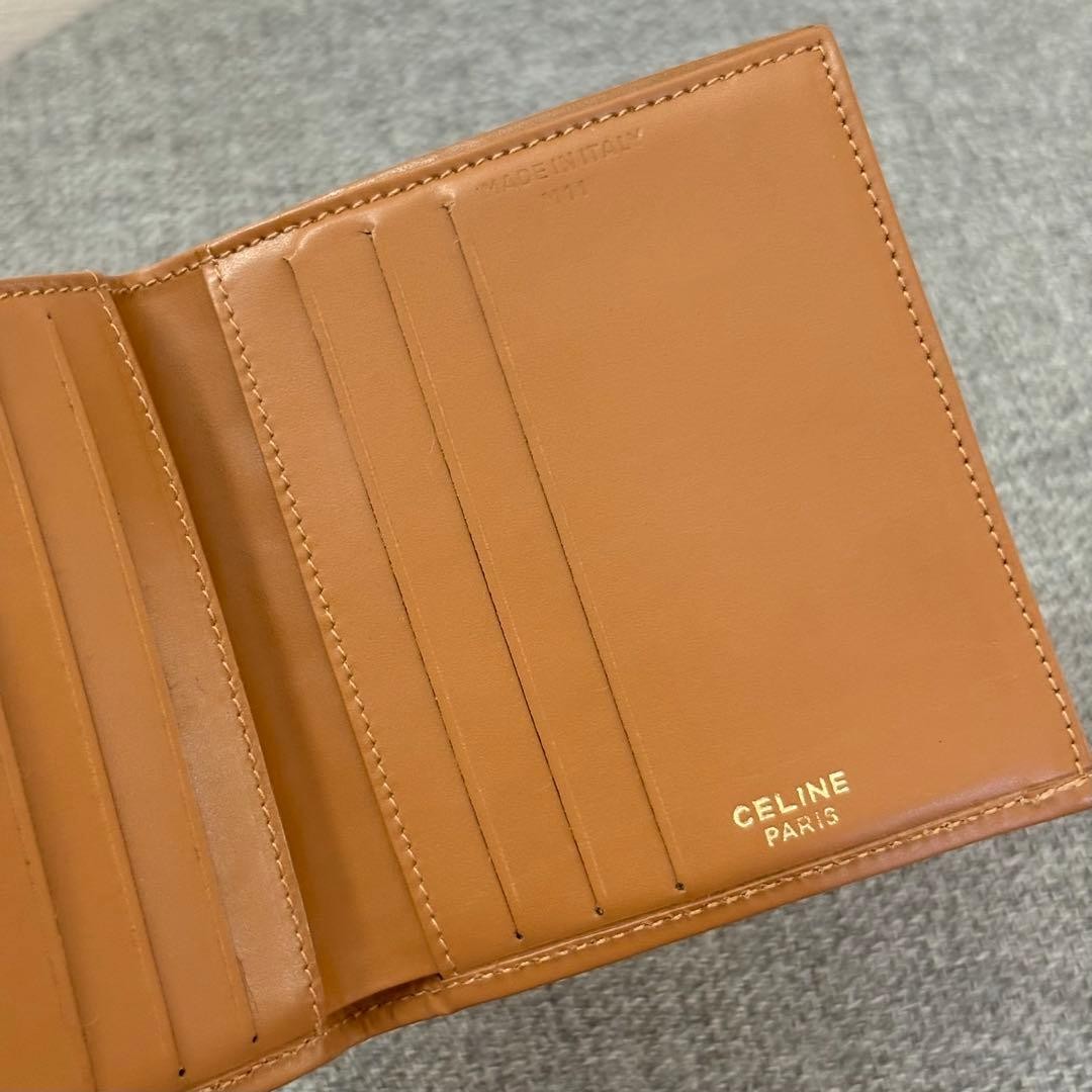 Excellent Condition Celine Triomphe Two Fold Wall… - image 8