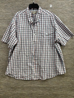 Duluth Trading Co Men's Wrinklefighter Poplin Short Sleeve Shirt Size 2XL