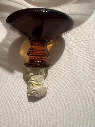 VINTAGE G.L. PASTELLEIS DECANTER W/AMBER STOPPER 1950s 7" - Picture 8 of 9