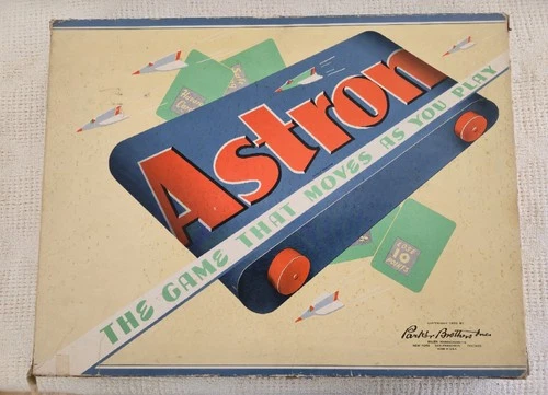 Vtg 1955 Parker Bros Boardgame Astron The Game That Moves As You Play COMPLETE!