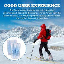 1 Pair Skiing Shin Guard Pad Premium Durability Professional Reusable Snowboard