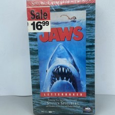 JAWS VHS Tape 1975 Letterboxed Collector's Edition Steven Spielberg Watermarks