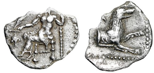 WOLF Animal Greek Silver Coin with COA Certified Authentic LARANDA OBOL Genuine - Picture 3 of 5