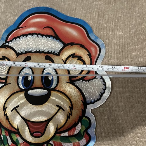 Vintage McM Stanzform Weihnachten foliert Deko Bär Schneemann Rentier 3er Set - Bild 10 von 12