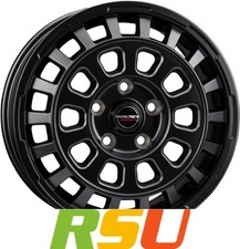 4x Borbet CW7 black matt 7.5x18" ET45 LK6 114.3 ML 66.1 Alufelgen 18 Zoll