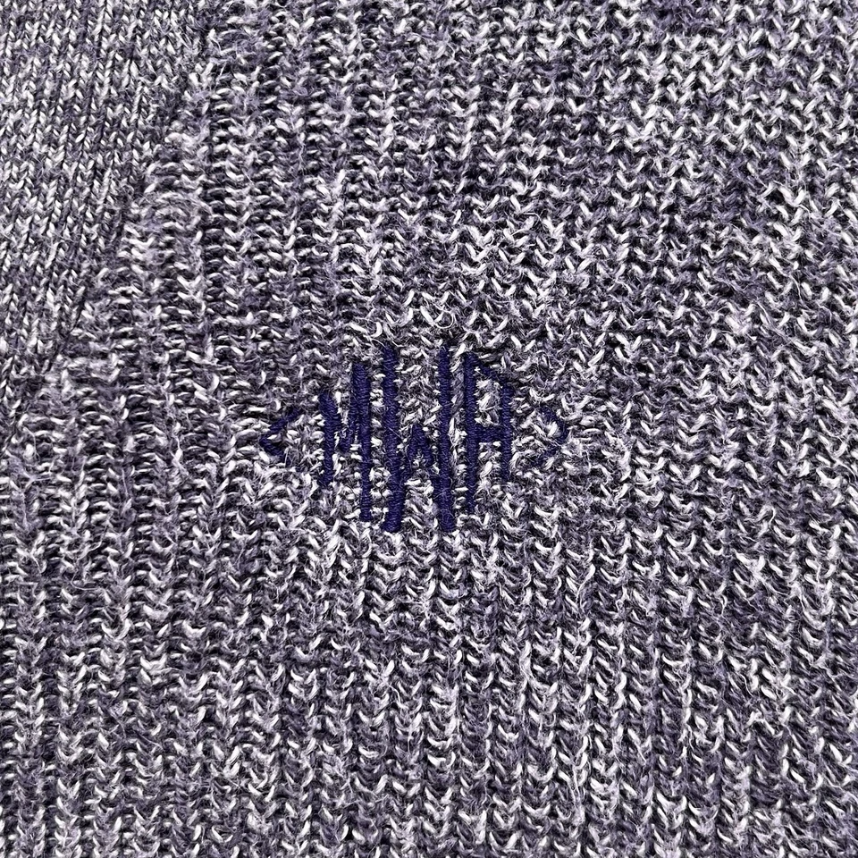 Vintage Lands End Knit Henley Sweater Color Block Women’s Size S 90s Made In USA - Image 3 of 4