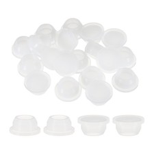 30pcs Hole Plugs Fit for 19mm(3/4 Inch) Hole, Round Snap Plug for Home White
