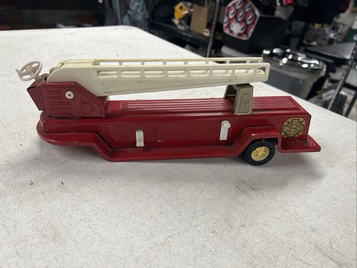 Vintage Buddy L Ladder Fire Truck Pressed Steel Toy /No Truck - Picture 3 of 12