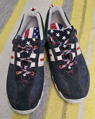Hotter Damen-Sportschuhe amerikanische Flagge Sterne & Streifen Druck UK Größe 5,5 