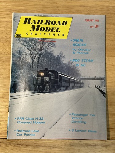Eisenbahn Modell Handwerker Magazin Februar 1968 SR & RL Güterwagen, B&O Dampf in HO