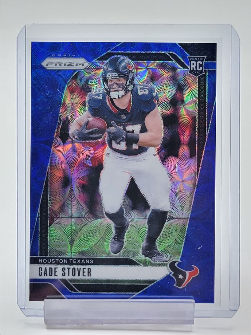 CADE STOVER 2024 PANINI PRIZM ROOKIE BLUE CHOICE TEXANS RC /14 Q4423